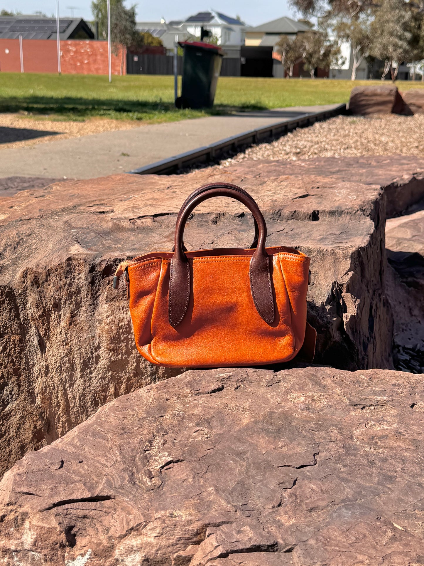 Soft Brown Chic Leather Tote