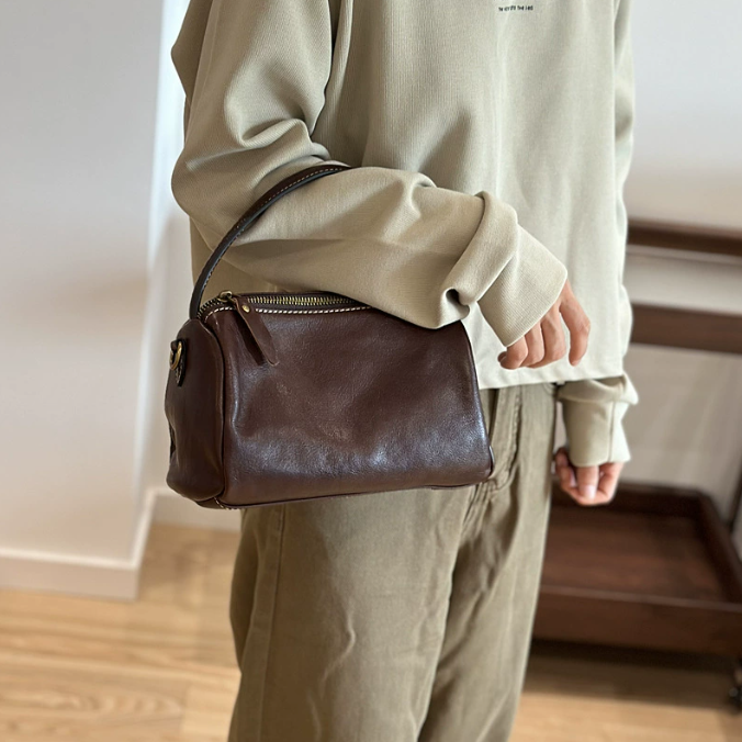 Luxe Coffee Mini Square Bag