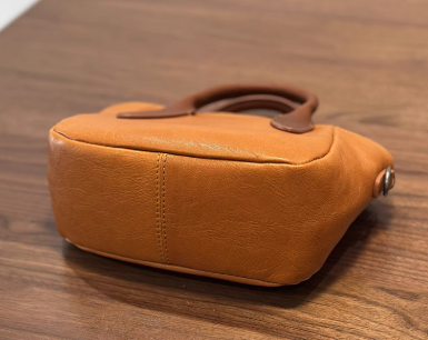 Soft Brown Chic Leather Tote