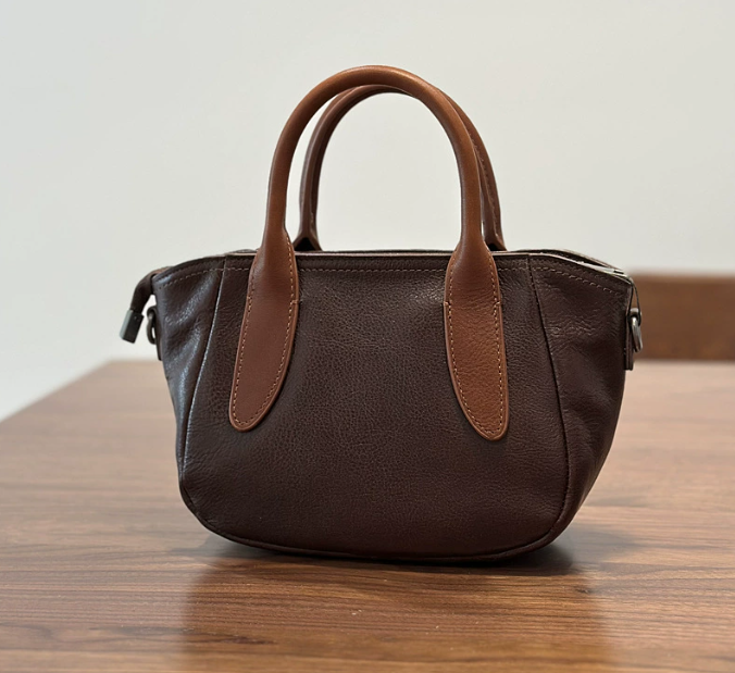 Soft Coffee Chic Leather Tote