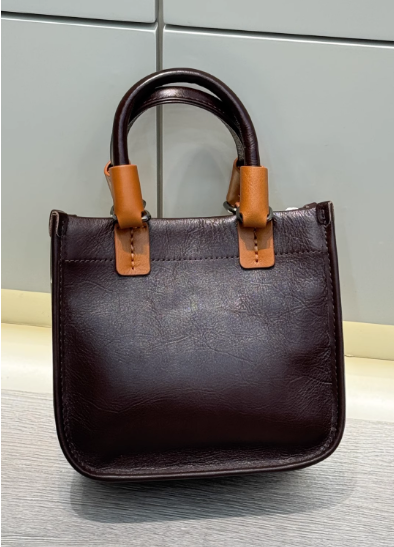 Trend Coffee Luxe Leather Bag