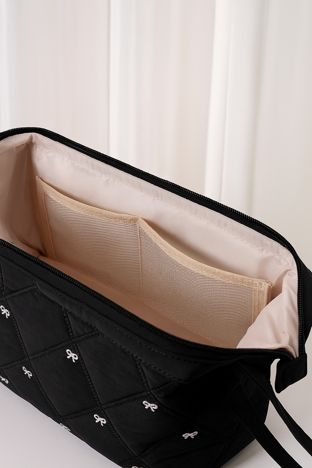 Butterfly Black Quilted