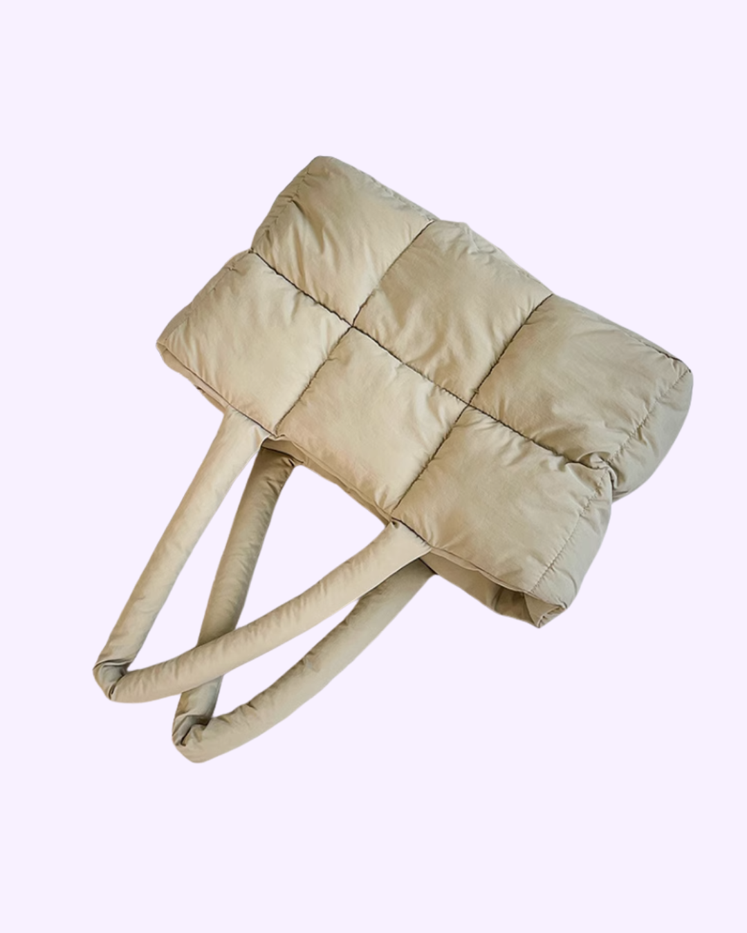 Maison Beige Puffer Bag