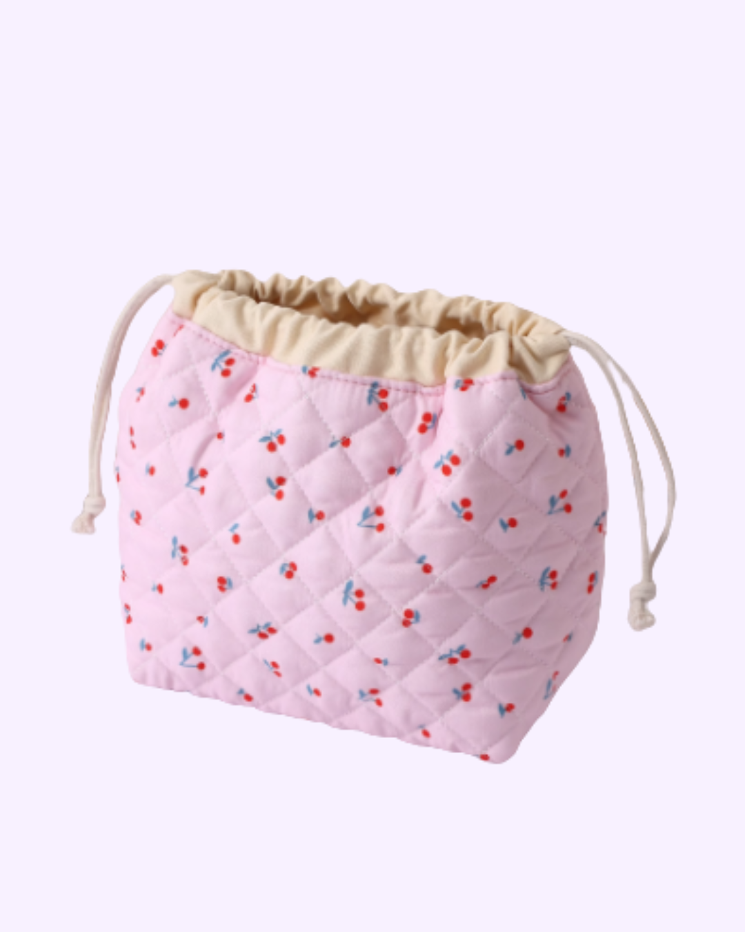 Mini Cherry Quilted Tote
