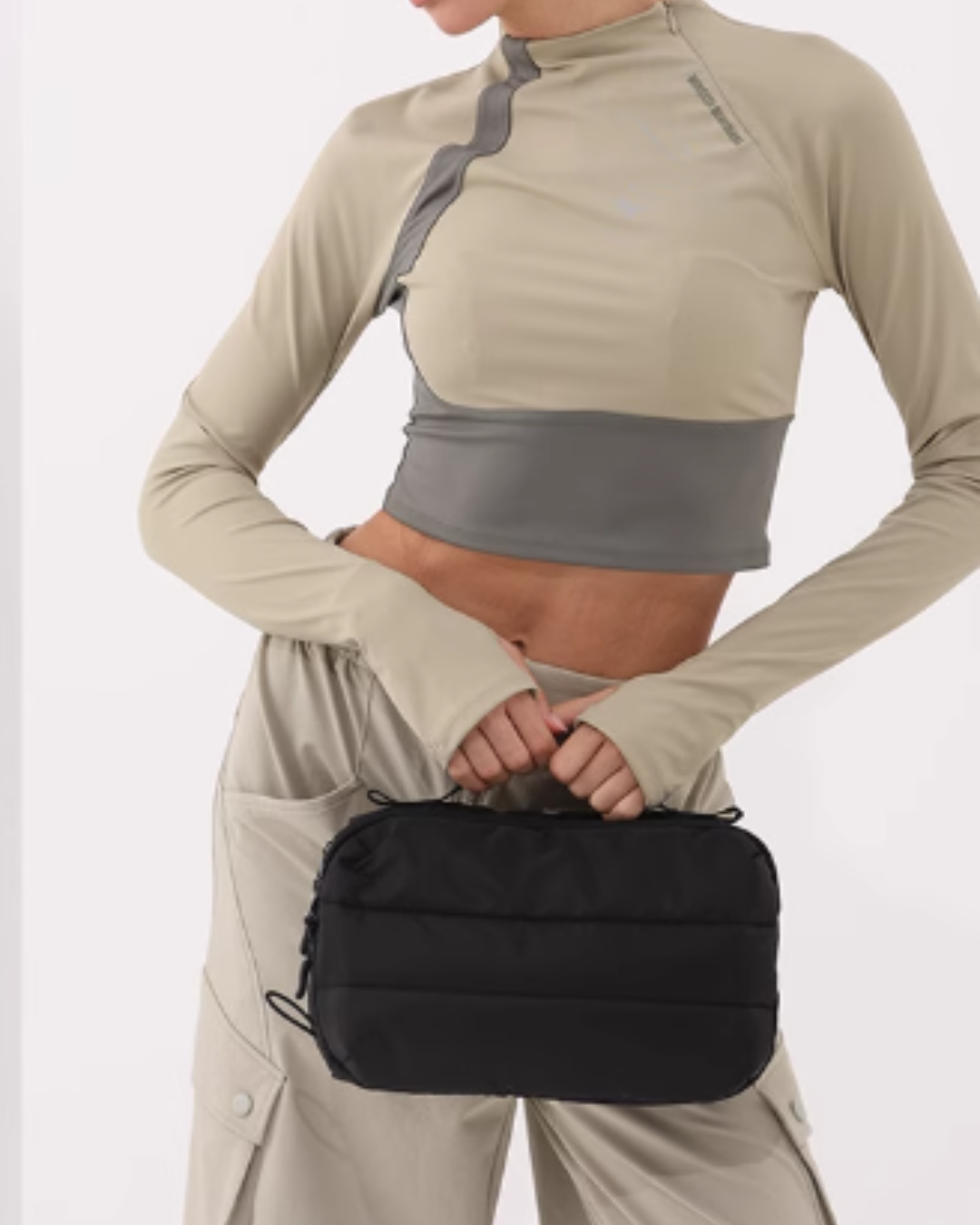 Urban Black Sporty Crossbody Bag