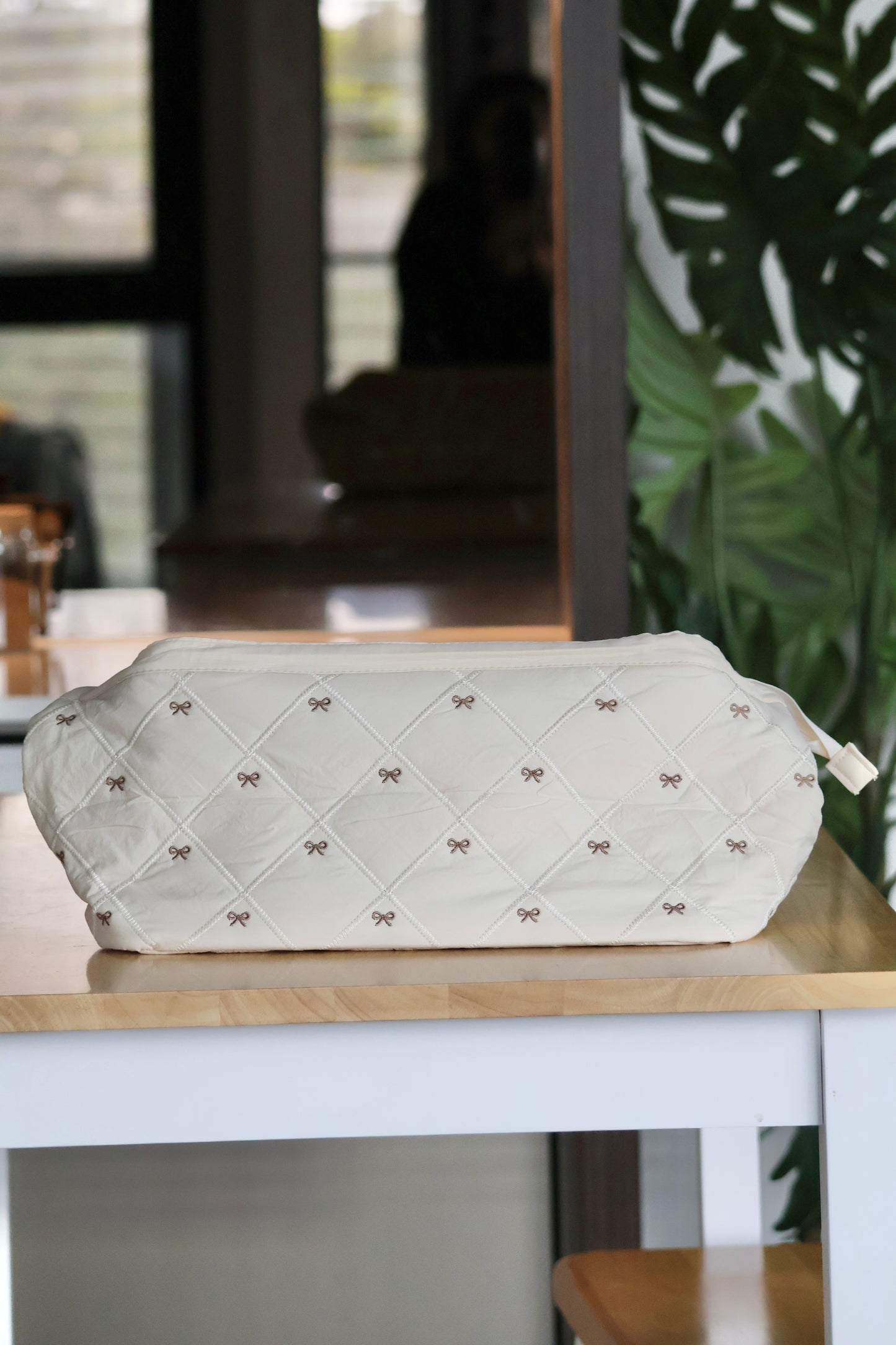 Butterfly White Quilted