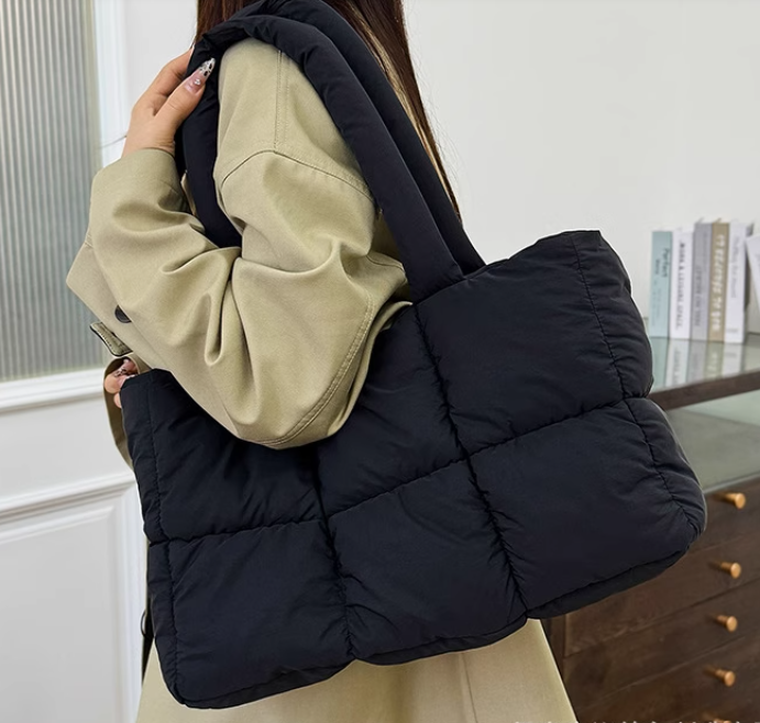 Maison Black Puffer Bag