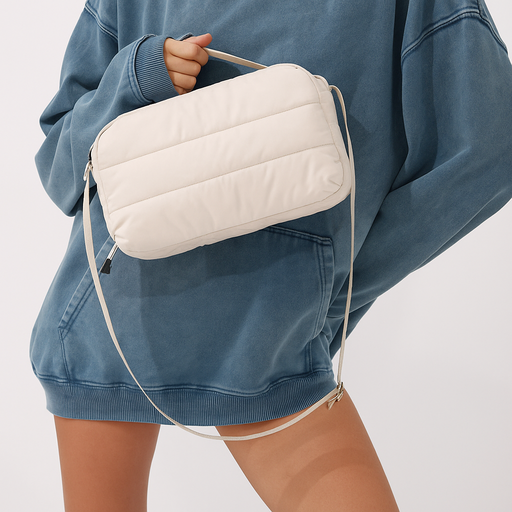 Urban White Sporty Crossbody Bag
