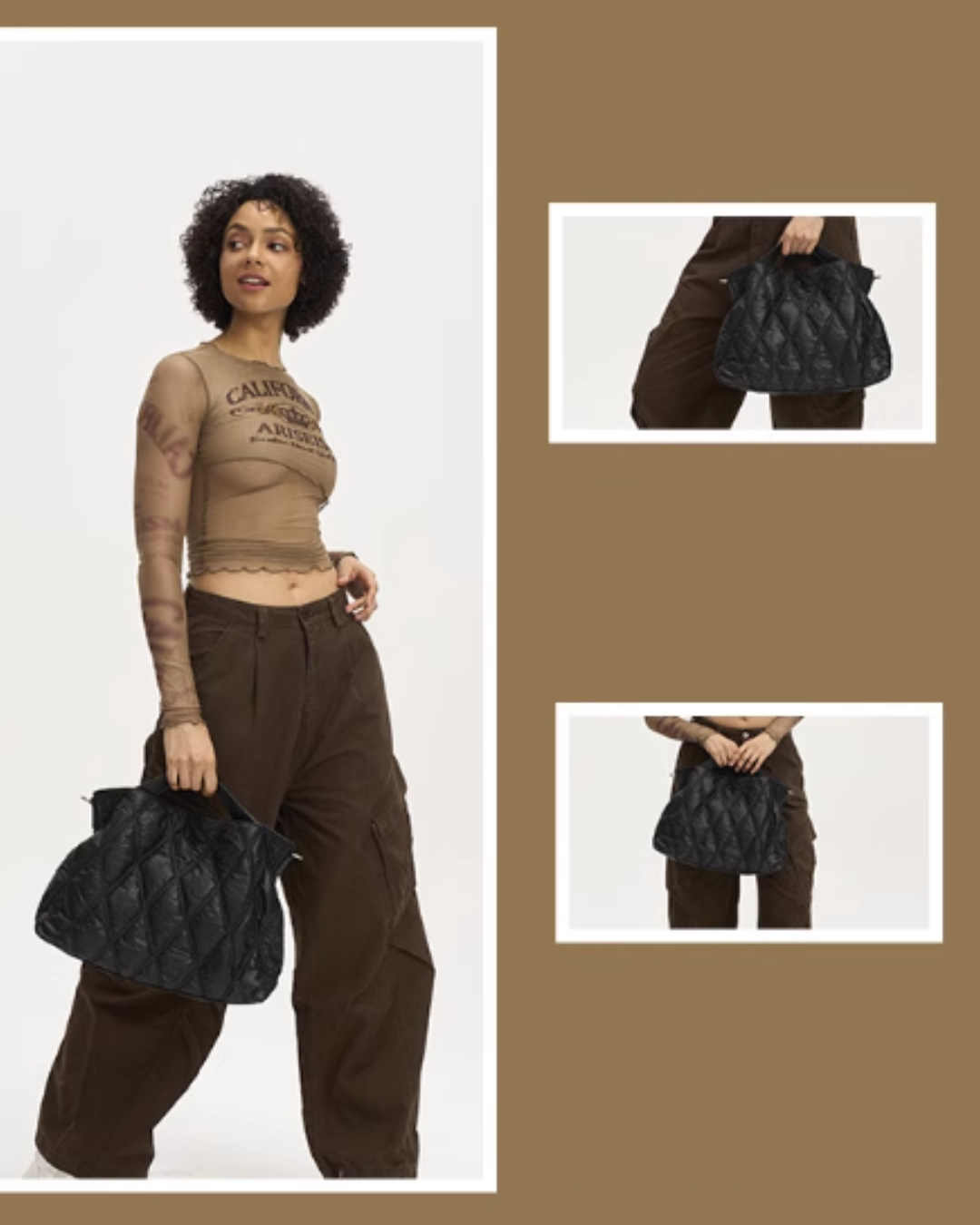 Diamond Black Tote