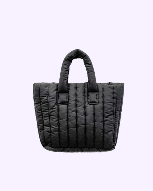Urban Black Puffer Mini Tote