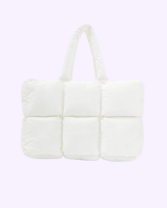 Maison White Puffer Bag