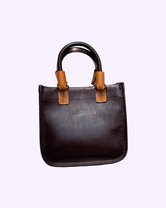 Trend Coffee Luxe Leather Bag