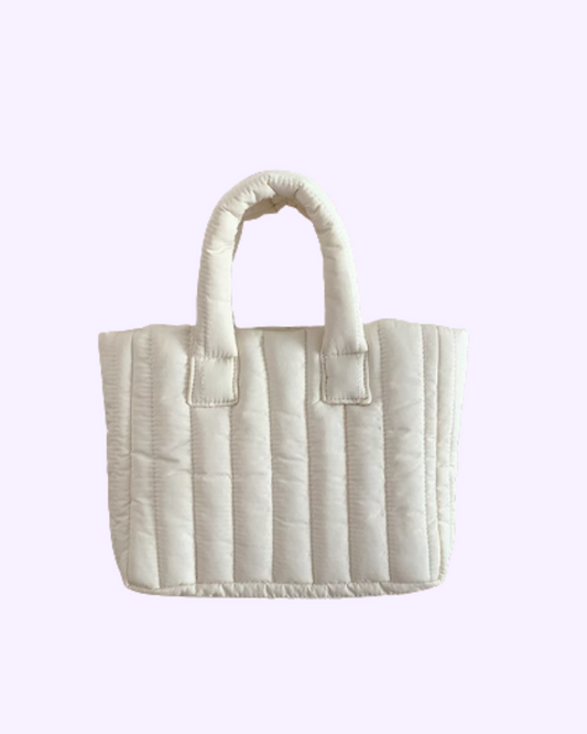 Urban White Puffer Mini Tote
