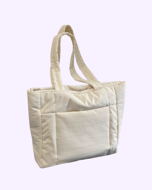 Everyday White Voyage Tote
