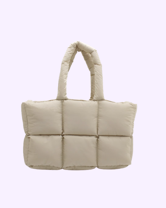 Maison Beige Puffer Bag