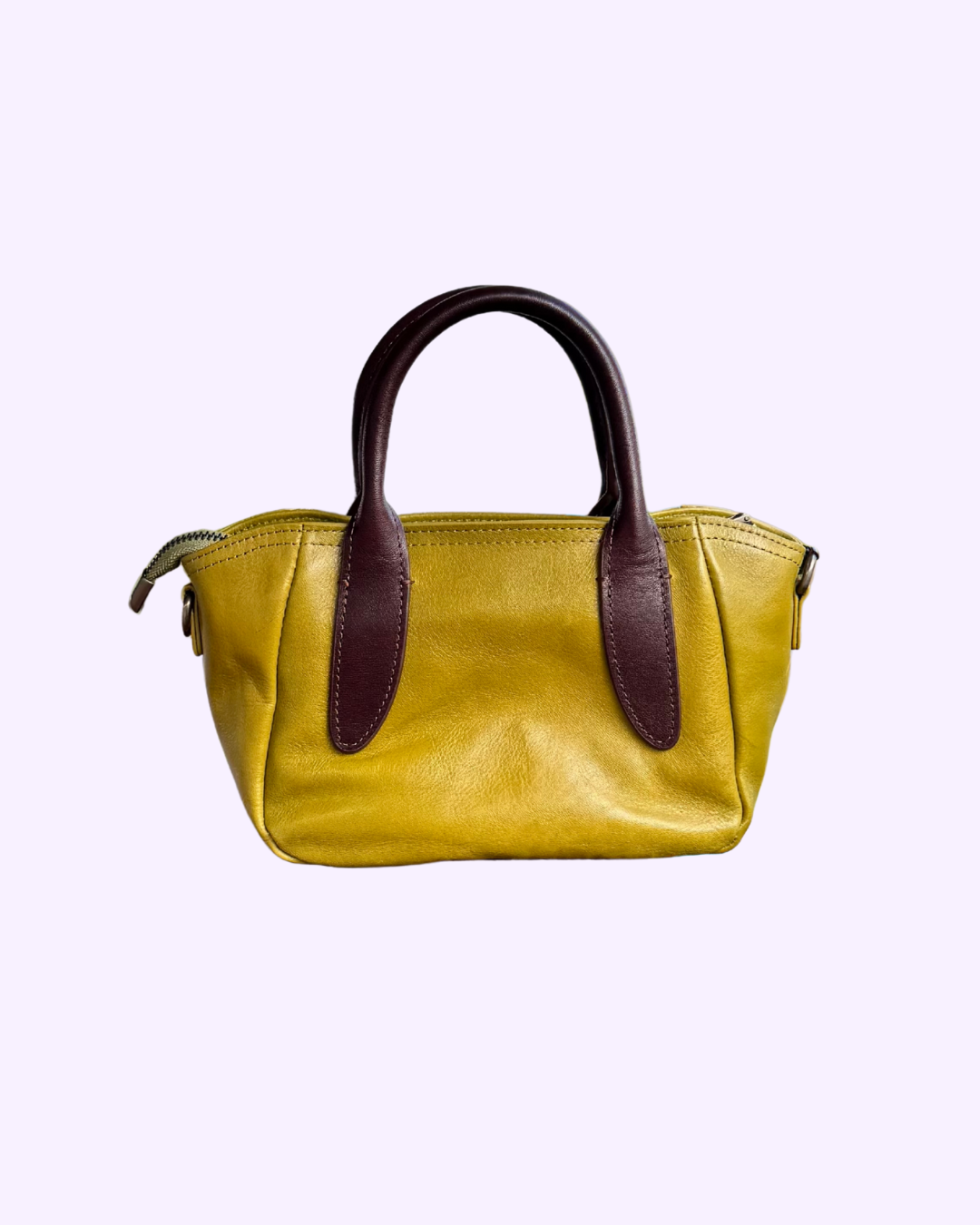 Soft Green Chic Leather Tote