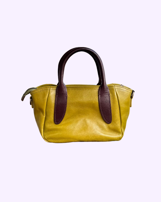 Soft Green Chic Leather Tote