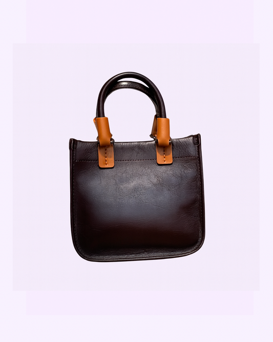 Trend Coffee Luxe Leather Bag