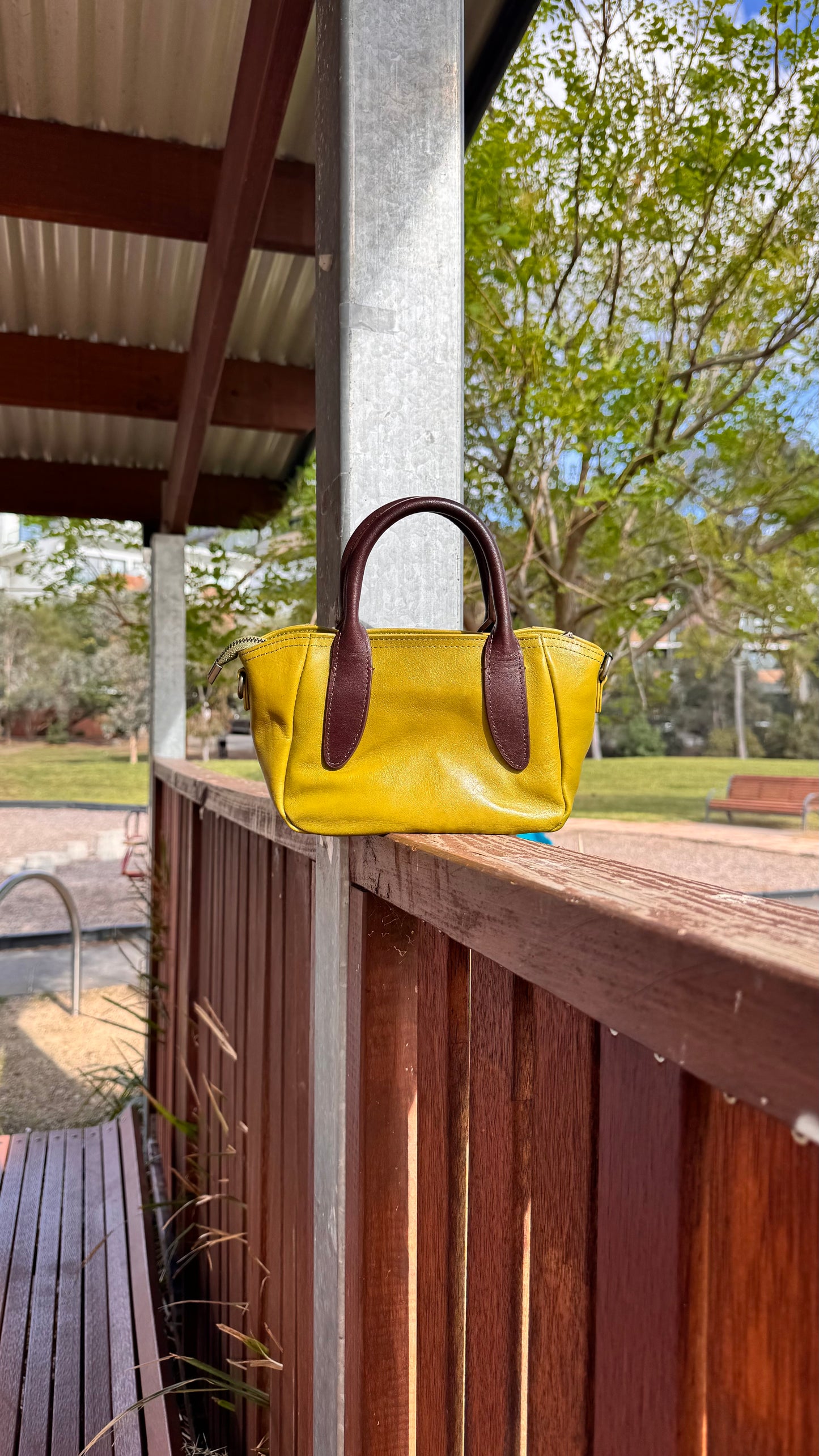 Soft Green Chic Leather Tote