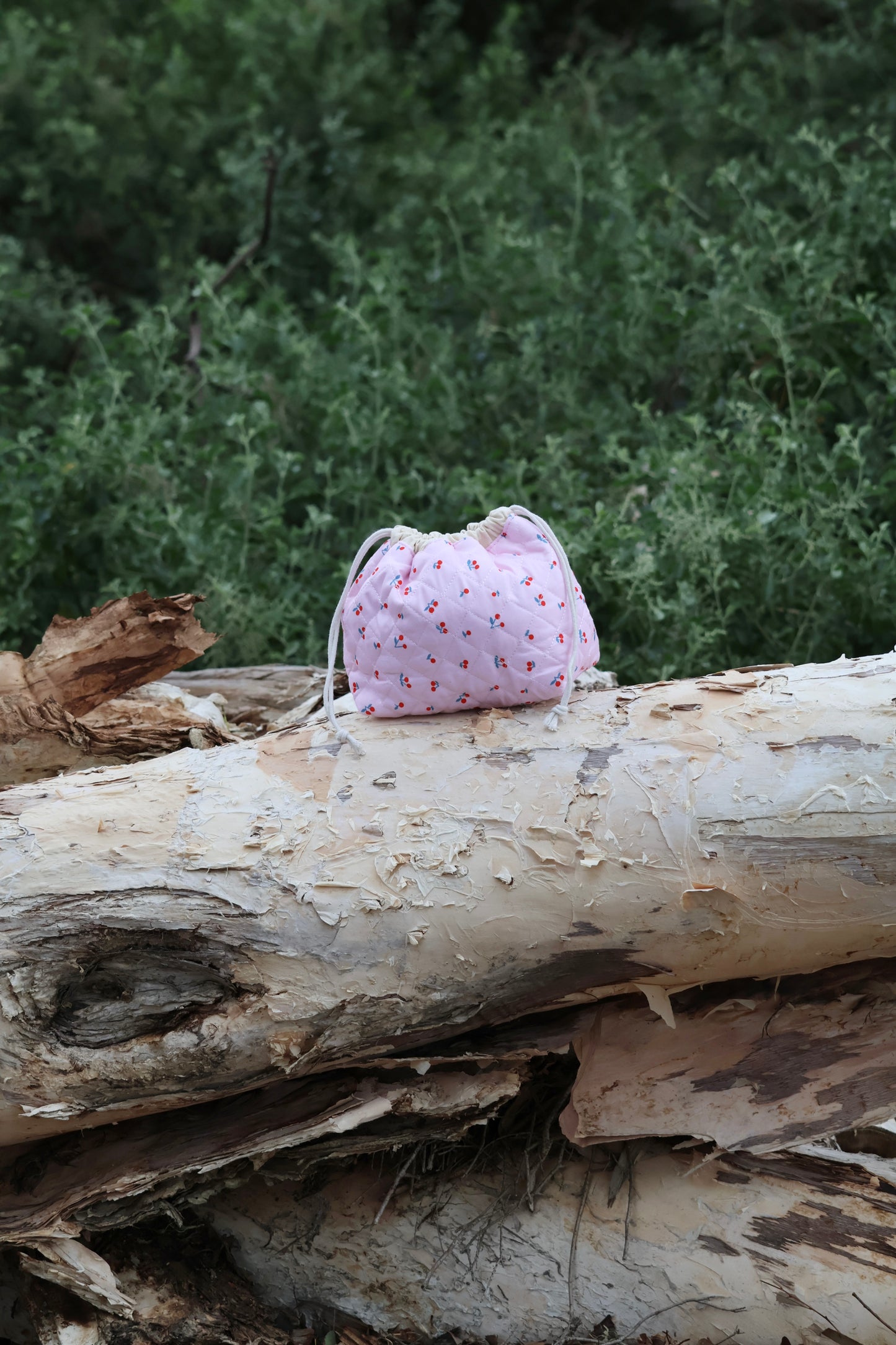 Mini Cherry Quilted Tote