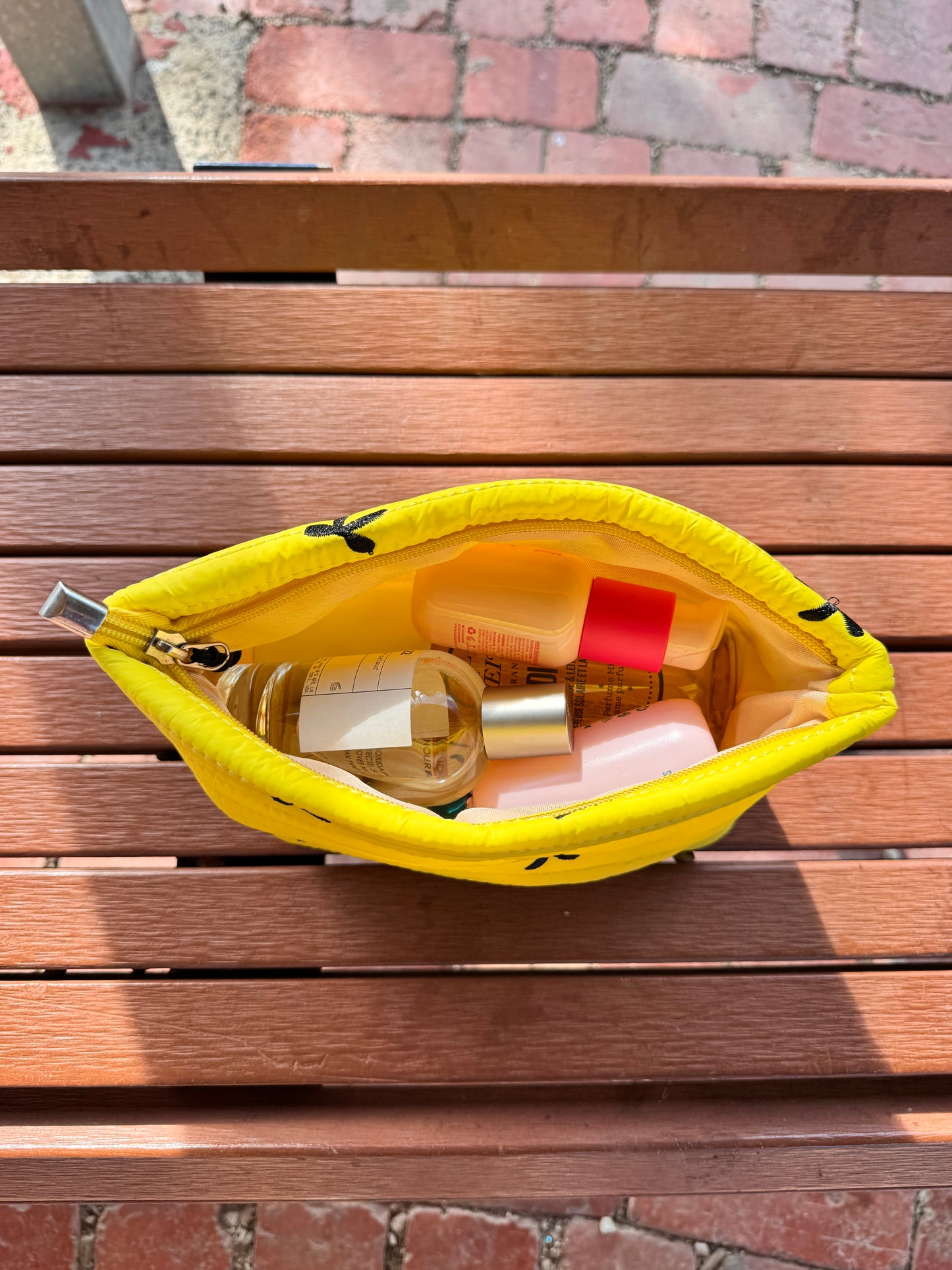 Amara Blush Nylon Bag - Yellow