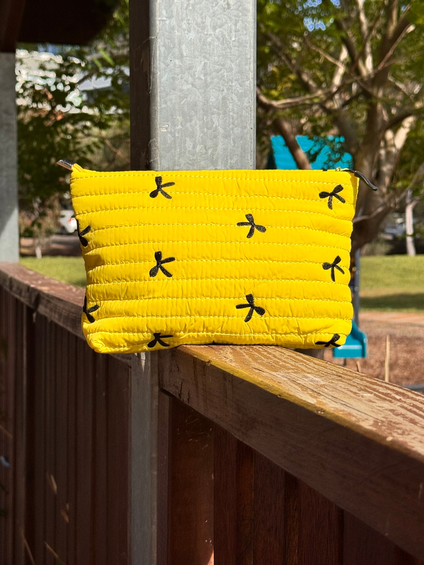 Amara Blush Nylon Bag - Yellow