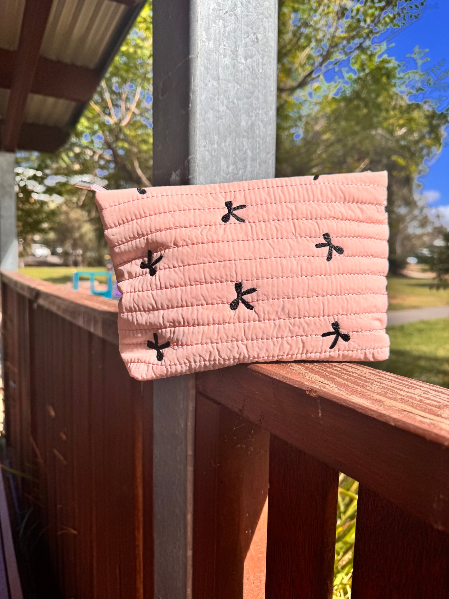 Amara Blush Nylon Bag - Pink