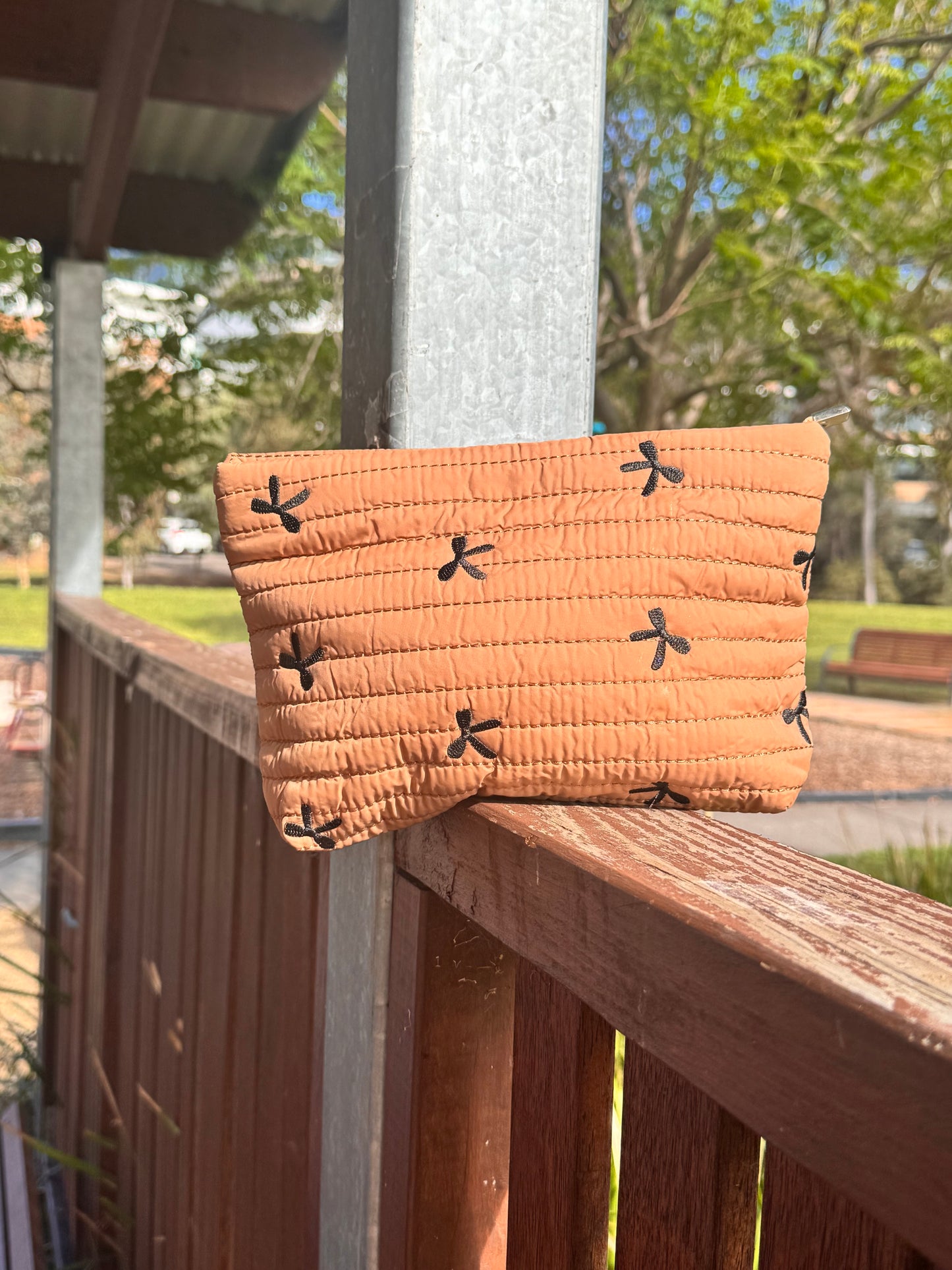 Amara Blush Nylon Bag - Brown